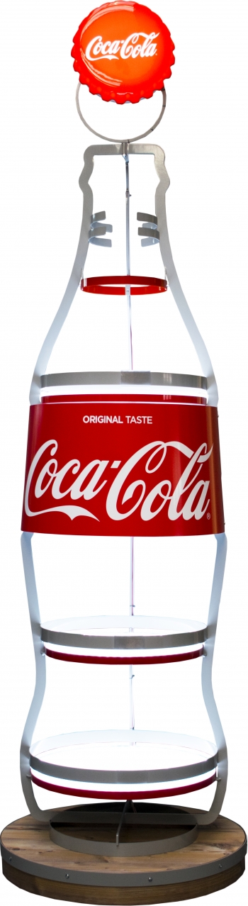 stand metalowy butelka coca cola